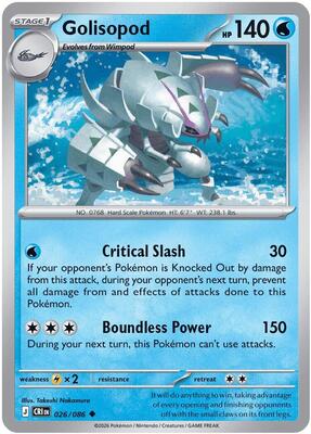 Golisopod card from ME04: Chaos Rising