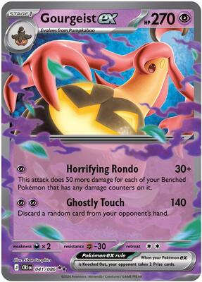 Gourgeist ex - 041/086 card from ME04: Chaos Rising