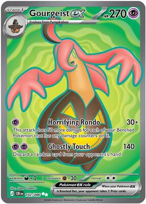 Gourgeist ex - 102/086 card from ME04: Chaos Rising