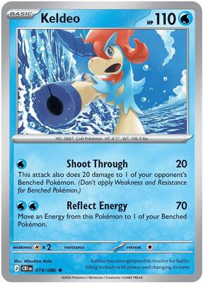 Keldeo card from ME04: Chaos Rising
