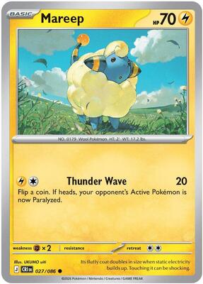 Mareep card from ME04: Chaos Rising