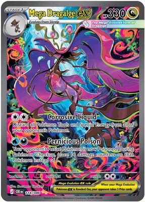 Mega Dragalge ex - 118/086 card from ME04: Chaos Rising