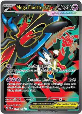 Mega Floette ex - 101/086 card from ME04: Chaos Rising