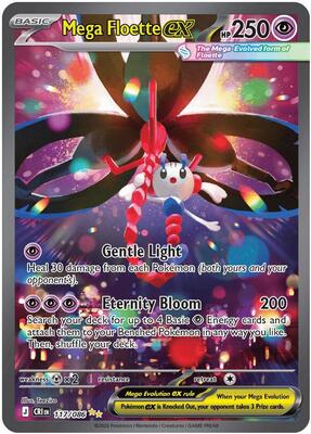 Mega Floette ex - 117/086 card from ME04: Chaos Rising