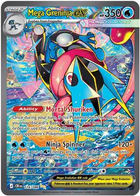 Mega Greninja ex - 116/086 card from ME04: Chaos Rising