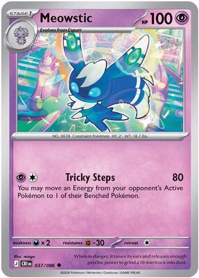 Meowstic card from ME04: Chaos Rising