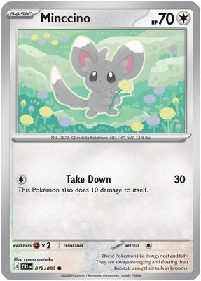 Minccino card from ME04: Chaos Rising