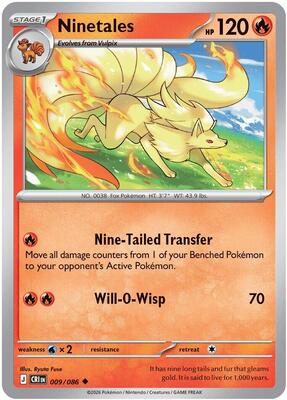 Ninetales card from ME04: Chaos Rising