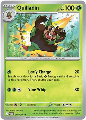Quilladin card from ME04: Chaos Rising