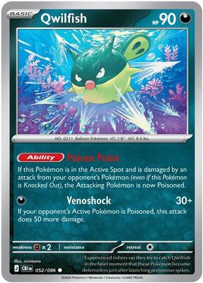 Qwilfish card from ME04: Chaos Rising