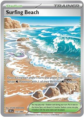Surfing Beach card from ME04: Chaos Rising