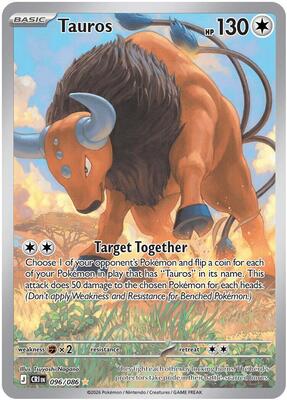 Tauros - 096/086 card from ME04: Chaos Rising