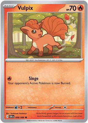 Vulpix card from ME04: Chaos Rising