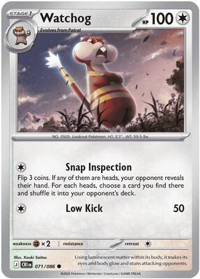 Watchog - 071/086 card from ME04: Chaos Rising