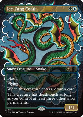 Ice-Fang Coatl (0171) card from Secret Lair Drop Series