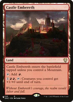 Castle Embereth card from The List Reprints