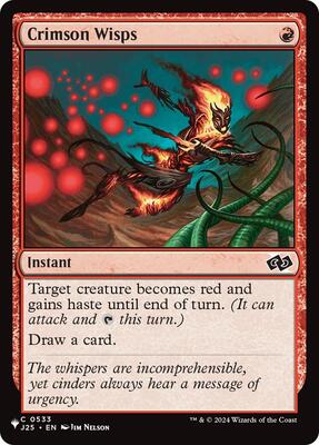 Crimson Wisps (J25) card from The List Reprints