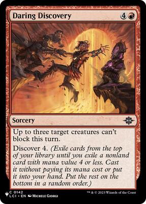 Daring Discovery card from The List Reprints