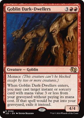Goblin Dark-Dwellers card from The List Reprints