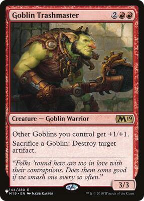 Goblin Trashmaster card from The List Reprints