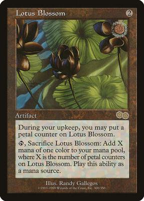 Lotus Blossom card from Urza's Saga