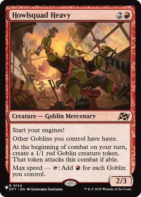 Howlsquad Heavy card from The List Reprints