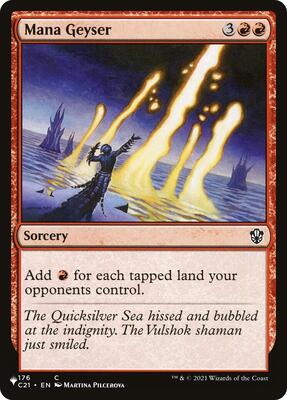 Mana Geyser (C21) card from The List Reprints