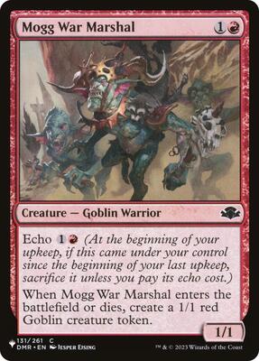 Mogg War Marshal (DMR) card from The List Reprints