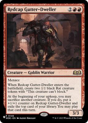 Redcap Gutter-Dweller card from The List Reprints