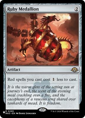 Ruby Medallion card from The List Reprints
