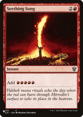 Seething Song (C21) card from The List Reprints