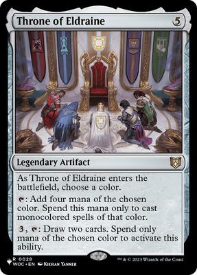 Throne of Eldraine card from The List Reprints