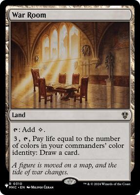 War Room (MKC) card from The List Reprints