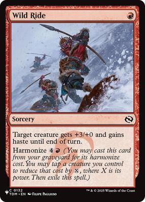 Wild Ride card from The List Reprints