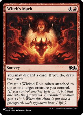 Witch's Mark card from The List Reprints