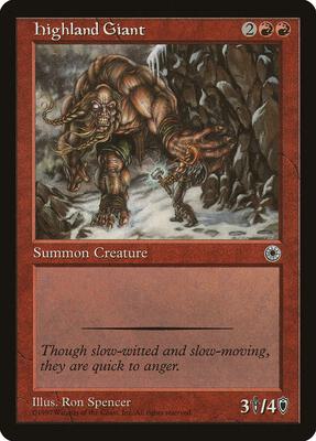 Highland Giant card from Portal