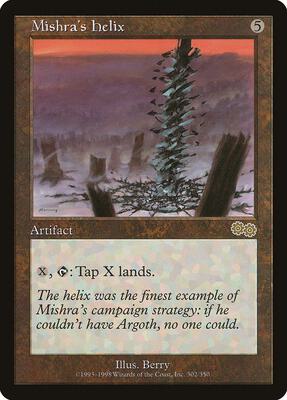 Mishra's Helix card from Urza's Saga
