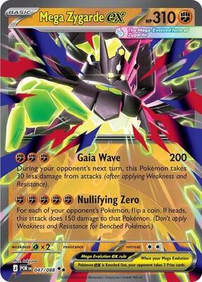 Mega Zygarde ex card from Jumbo Cards