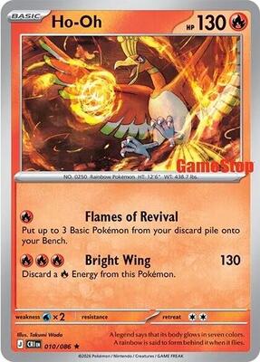 Ho-Oh - 010/086 (Gamestop Exclusive) card from Miscellaneous Cards & Products