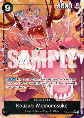 Kouzuki Momonosuke (085) (Alternate Art) card from The Time of Battle