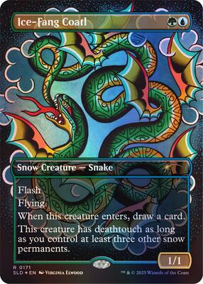 Ice-Fang Coatl (0171) (Rainbow Foil) card from Secret Lair Drop Series