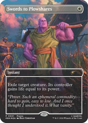 Swords to Plowshares (Borderless) (Magazine Insert) card from Media Promos