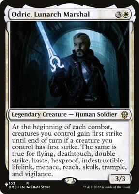 Odric, Lunarch Marshal (DMC) card from The List Reprints