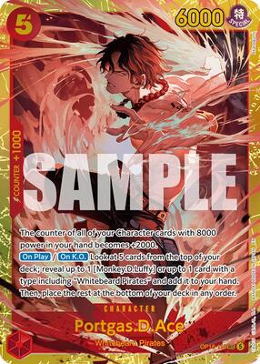 Portgas.D.Ace (118) card from The Time of Battle