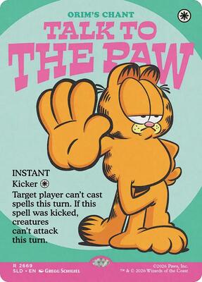 Talk to the Paw - Orim's Chant card from Secret Lair Drop Series