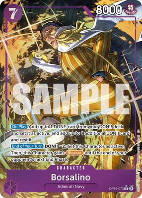 Borsalino (Alternate Art) card from The Time of Battle