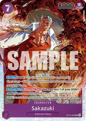 Sakazuki card from The Time of Battle