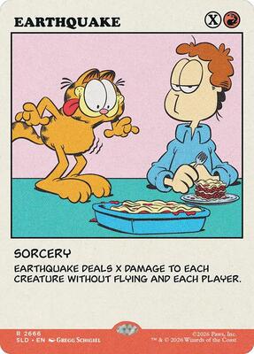 Earthquake card from Secret Lair Drop Series