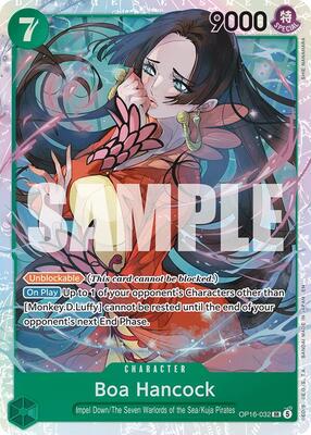 Boa Hancock card from The Time of Battle