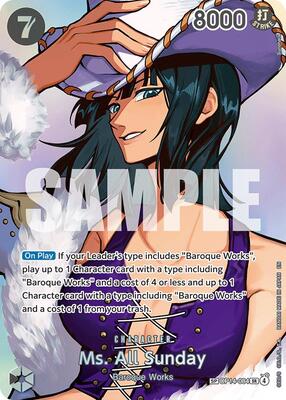 Ms. All Sunday (SP) card from The Time of Battle